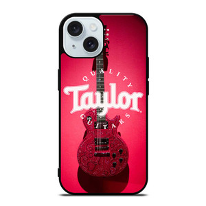 TAYLOR QUALITY GUITARS RED iPhone 15 Case Cover TAYLOR QUALITY GUITARS RED iPhone 15 Case Cover