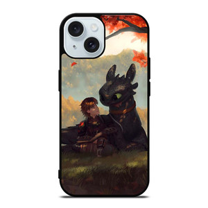 TOOTHLESS AND HICCUP ART iPhone 15  Case Cover