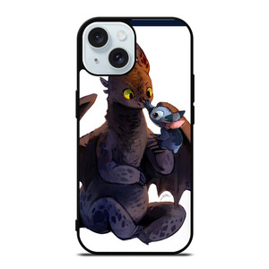 TOOTHLESS AND STITCH CARTOON 2 iPhone 15  Case Cover
