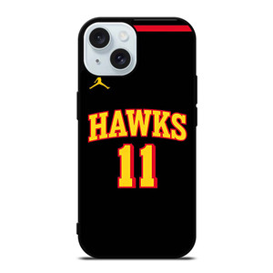 TRAE YOUNG ATLANTA HAWKS BLACK iPhone 15  Case Cover