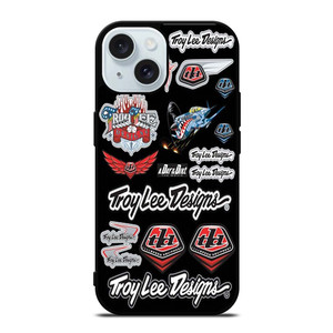 TROY LEE DESIGNS STICKER COLLECTION iPhone 15 Case Cover TROY LEE DESIGNS STICKER COLLECTION iPhone 15 Case Cover