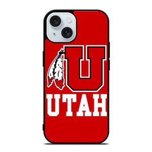 UTAH UTES FOOTBALL LOGO 2 iPhone 15 Case Cover UTAH UTES FOOTBALL LOGO 2 iPhone 15 Case Cover