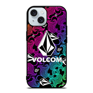 VOLCOM PATTERN LOGO iPhone 15 Case Cover VOLCOM PATTERN LOGO iPhone 15 Case Cover