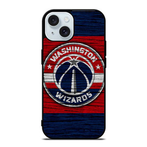 WASHINGTON WIZARDS WOODEN LOGO iPhone 15 Case Cover WASHINGTON WIZARDS WOODEN LOGO iPhone 15 Case Cover