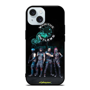 WRAITHS OUTLAWS CYBERPUNK 2077 iPhone 15 Case Cover WRAITHS OUTLAWS CYBERPUNK 2077 iPhone 15 Case Cover