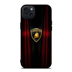 LAMBORGHINI RED CARBON iPhone 15 Plus Case