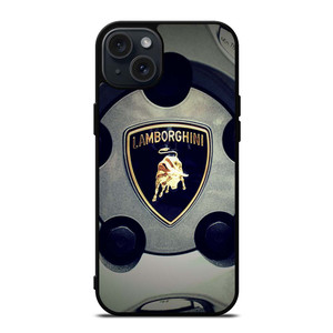 LAMBORGHINI WHEEL LOGO iPhone 15 Plus Case LAMBORGHINI WHEEL LOGO iPhone 15 Plus Case