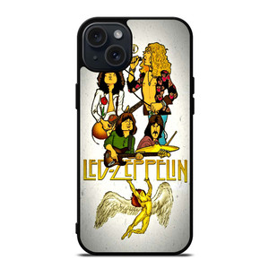 LED ZEPPELIN ROCK BAND ART iPhone 15 Plus Case