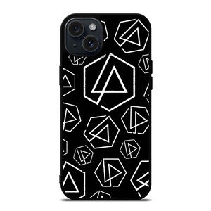 LINKIN PARK ROCK BAND LOGO PATTERN iPhone 15 Plus Case LINKIN PARK ROCK BAND LOGO PATTERN iPhone 15 Plus Case
