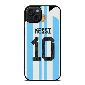 LIONEL MESSI ARGENTINA JERSEY iPhone 15 Plus Case LIONEL MESSI ARGENTINA JERSEY iPhone 15 Plus Case