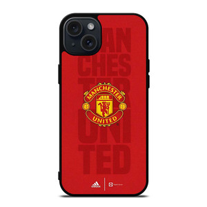 MANCHESTER UNITED FC ADIDAS LOGO iPhone 15 Plus Case