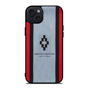 MARCELO BURLON STRIPE LOGO iPhone 15 Plus Case