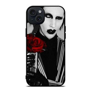 MARILYN MANSON GOTH FACE iPhone 15 Plus Case
