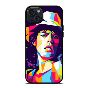 MICK JAGGER WPAP ART iPhone 15 Plus Case MICK JAGGER WPAP ART iPhone 15 Plus Case