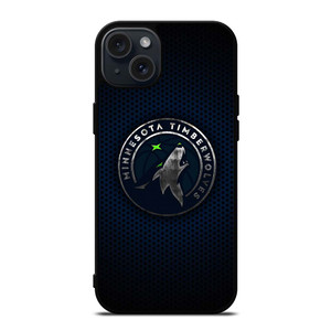 MINNESOTA TIMBERWOLVES BLUE CARBON iPhone 15 Plus Case