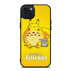 MY NEIGHBOR TOTORO X PIKACHU POKEMON iPhone 15 Plus Case MY NEIGHBOR TOTORO X PIKACHU POKEMON iPhone 15 Plus Case