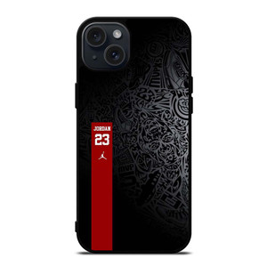 NIKE AIR JORDAN JUMPMAN SCRIBBLE iPhone 15 Plus Case NIKE AIR JORDAN JUMPMAN SCRIBBLE iPhone 15 Plus Case