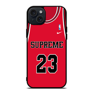 NIKE MICHAEL JORDAN SUPREME JERSEY iPhone 15 Plus Case