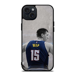 NIKOLA JOKIC DENVER NUGGETS MVP iPhone 15 Plus Case NIKOLA JOKIC DENVER NUGGETS MVP iPhone 15 Plus Case
