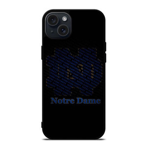 NOTRE DAME IRISH LOGO PATTERN iPhone 15 Plus Case