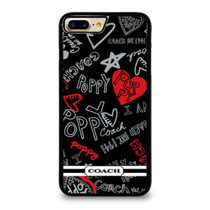 COACH NEW YORK POPPY BLACK iPhone 7 Plus Case COACH NEW YORK POPPY BLACK iPhone 7 Plus Case