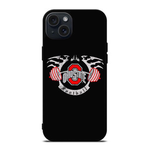 OHIO STATE FOOTBALL ART iPhone 15 Plus Case OHIO STATE FOOTBALL ART iPhone 15 Plus Case