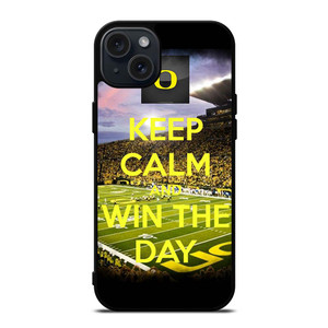 OREGON DUCKS WIN THE DAY iPhone 15 Plus Case OREGON DUCKS WIN THE DAY iPhone 15 Plus Case