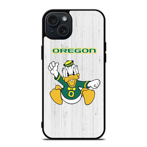 OREGON DUCKS WOODEN LOGO iPhone 15 Plus Case OREGON DUCKS WOODEN LOGO iPhone 15 Plus Case