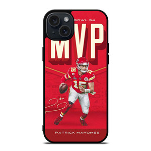 PATRICK MAHOMES KANSAS CITY CHIEFS MVP iPhone 15 Plus Case PATRICK MAHOMES KANSAS CITY CHIEFS MVP iPhone 15 Plus Case