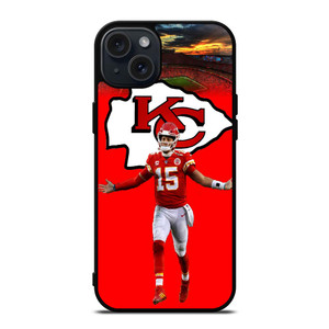 PATRICK MAHOMES KC CHIEFS LOGO iPhone 15 Plus Case PATRICK MAHOMES KC CHIEFS LOGO iPhone 15 Plus Case