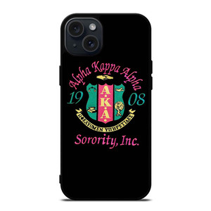 PINK AND GREEN AKA LOGO iPhone 15 Plus Case