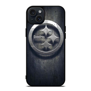 PITTSBURGH STEELERS METAL iPhone 15 Plus Case PITTSBURGH STEELERS METAL iPhone 15 Plus Case
