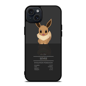 POKEMON EEVEE ABILITY iPhone 15 Plus Case POKEMON EEVEE ABILITY iPhone 15 Plus Case