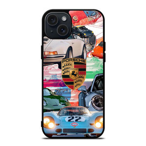 PORSCHE COLLAGE POSTER iPhone 15 Plus Case PORSCHE COLLAGE POSTER iPhone 15 Plus Case