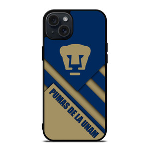 PUMAS DE LA UNAM FOOTBALL iPhone 15 Plus Case PUMAS DE LA UNAM FOOTBALL iPhone 15 Plus Case