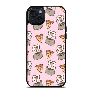 PUSHEEN THE CAT PIZZA iPhone 15 Plus Case PUSHEEN THE CAT PIZZA iPhone 15 Plus Case