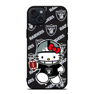 RAIDERS HELLO KITTY iPhone 15 Plus Case RAIDERS HELLO KITTY iPhone 15 Plus Case