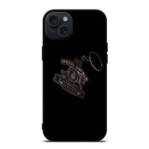 ROYAL ENFIELD KEY CHAN BLACK LOGO iPhone 15 Plus Case