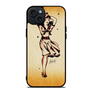 SAILOR JERRY TATTOO GIRL iPhone 15 Plus Case