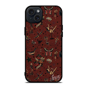 SAILOR JERRY TATTOO PATTERN iPhone 15 Plus Case