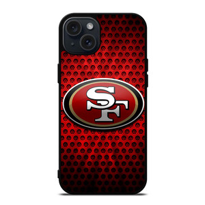 SAN FRANCISCO 49ERS SF METAL iPhone 15 Plus Case