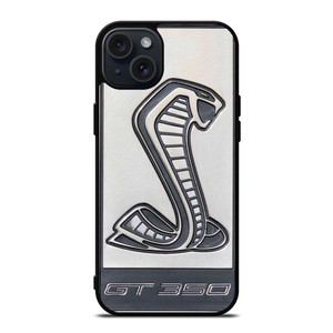 SHELBY GT350R SILVER EMBLEM SIGN iPhone 15 Plus Case SHELBY GT350R SILVER EMBLEM SIGN iPhone 15 Plus Case