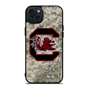 SOUTH CAROLINA GAMECOCKS CAMO LOGO iPhone 15 Plus Case SOUTH CAROLINA GAMECOCKS CAMO LOGO iPhone 15 Plus Case