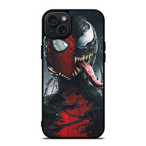SPIDERMAN VENOM FACE MARVEL iPhone 15 Plus Case SPIDERMAN VENOM FACE MARVEL iPhone 15 Plus Case