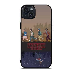 STRANGER THINGS CARTOON iPhone 15 Plus Case STRANGER THINGS CARTOON iPhone 15 Plus Case