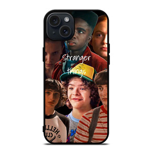 STRANGER THINGS CAST COLLAGE iPhone 15 Plus Case STRANGER THINGS CAST COLLAGE iPhone 15 Plus Case