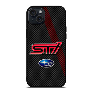 SUBARU STI CARBON LOGO iPhone 15 Plus Case SUBARU STI CARBON LOGO iPhone 15 Plus Case