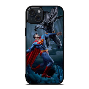 SUPERMAN VS BATMAN SUPERHERO DC iPhone 15 Plus Case