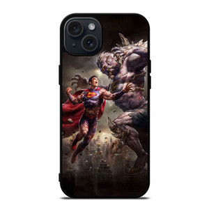 SUPERMAN VS DOOMSDAY ART iPhone 15 Plus Case
