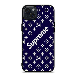 SUPREME NAVY PATTREN iPhone 15 Plus Case SUPREME NAVY PATTREN iPhone 15 Plus Case